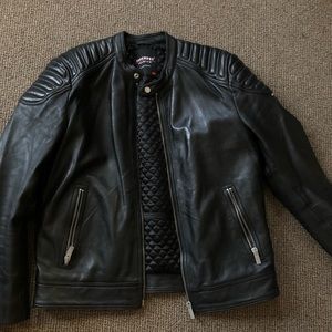 Leather jacket superdry